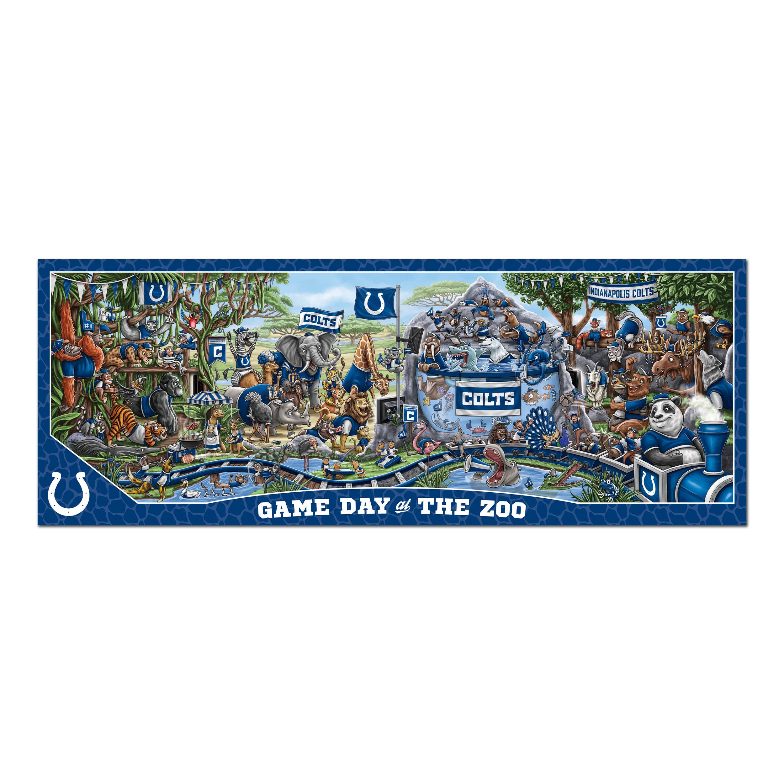 Foto 3 | Puzzle Youthefan Nfl Indianapolis Colts: Día Del Partido En El Zoológico - Venta Internacional.