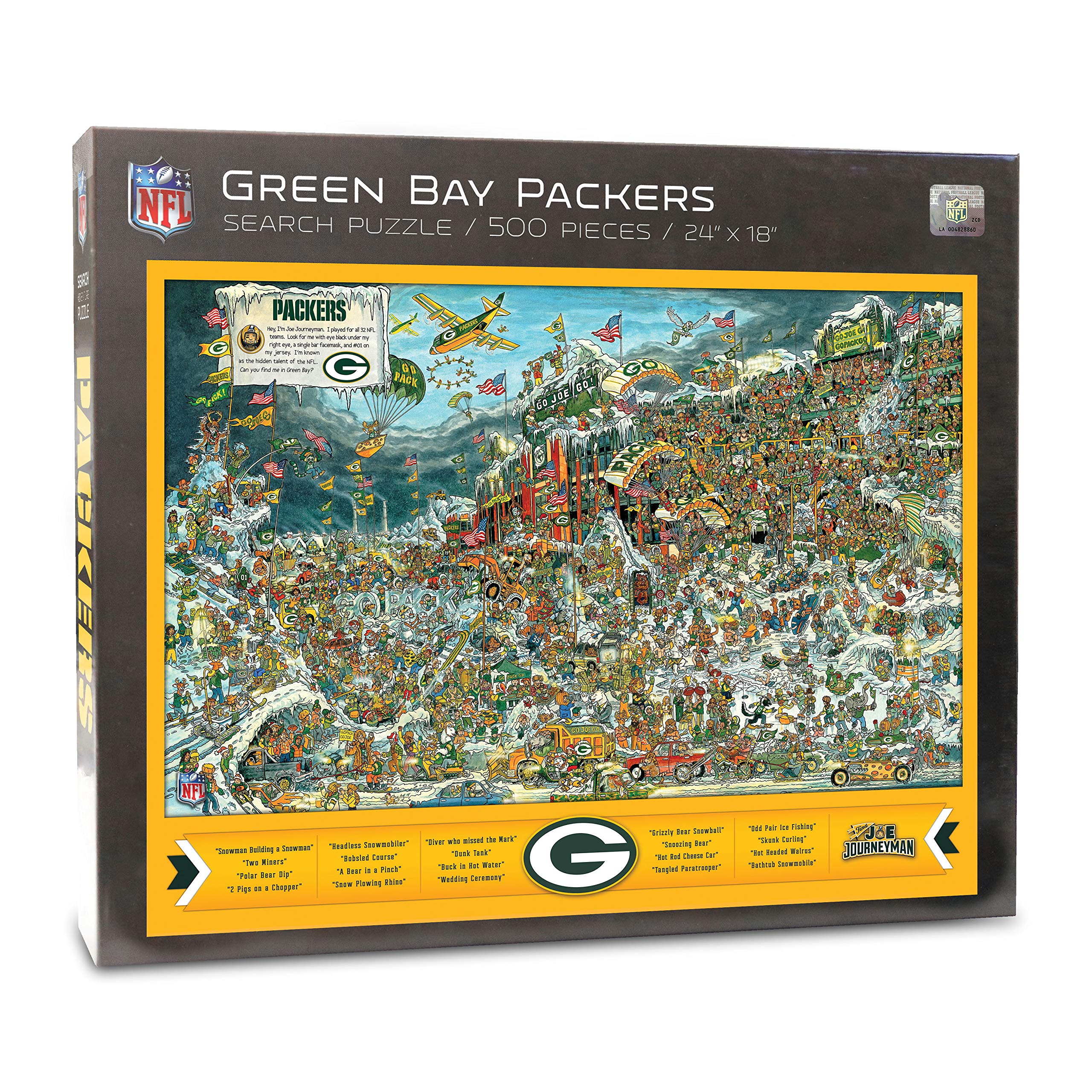 Puzle Youthefan Nfl Joe Journeyman 45 X 60 Cm, 500 Piezas - Venta Internacional.