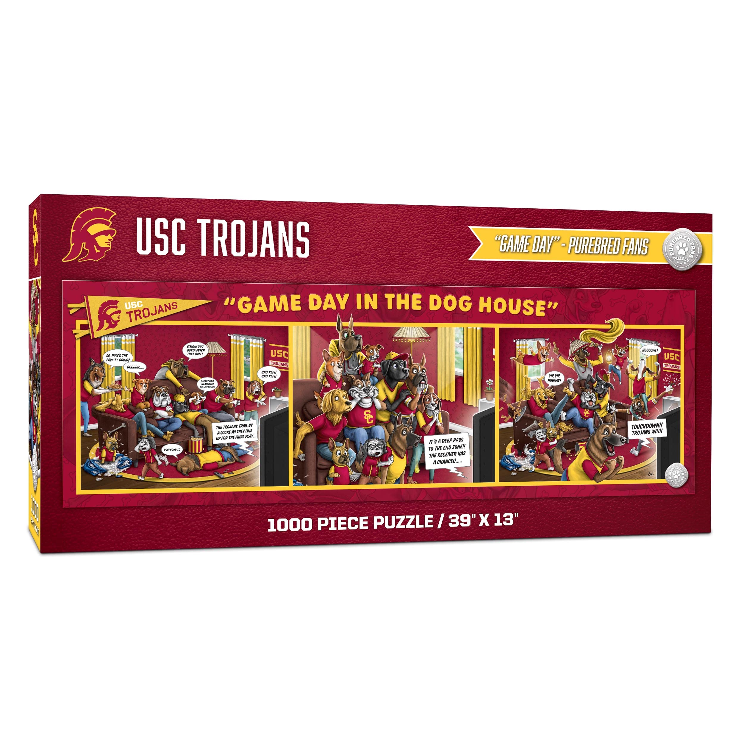 Foto 2 pulgar | Puzzle Youthefan Ncaa Usc Trojans Game Day In The Dog House - Venta Internacional.