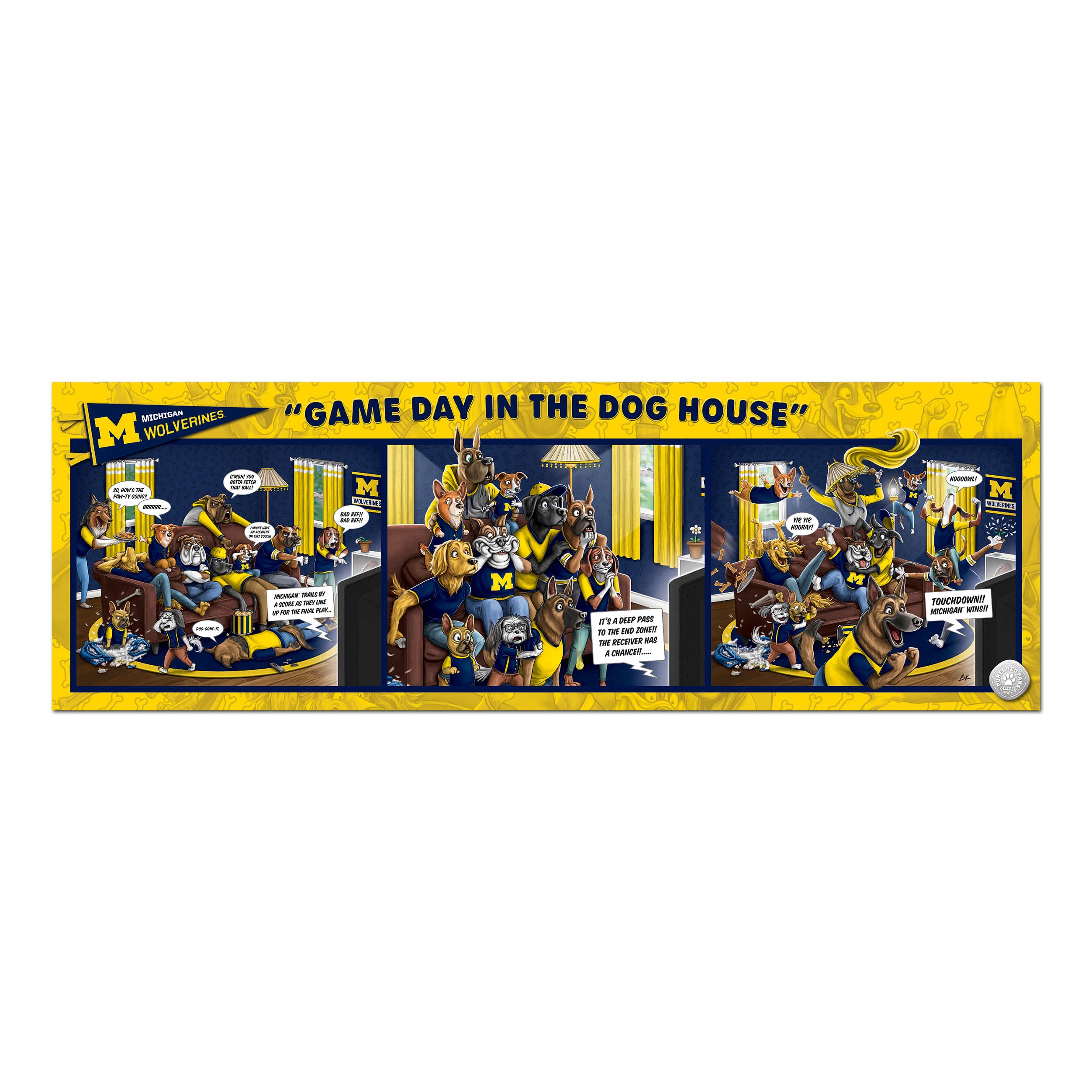 Foto 4 pulgar | Puzzle Youthefan Ncaa Michigan Wolverines, 1000 Piezas, Día Del Juego - Venta Internacional.