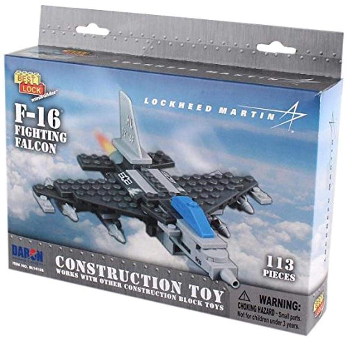 Juguete De Construcción Daron F-16 Best Lock 113 Piezas - Venta Internacional.