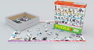 Foto 3 | Rompecabezas Eurographics Great Inventions De 200 Piezas - Venta Internacional.