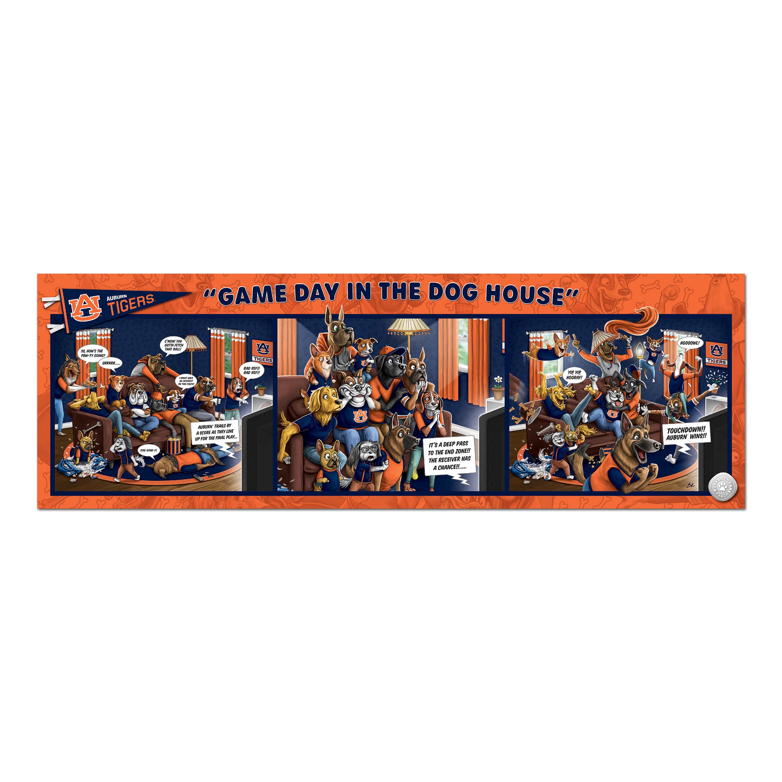 Foto 4 pulgar | Puzzle Youthefan: Día Del Partido De Los Auburn Tigers De La Ncaa En The Dog House - Venta Internacional.