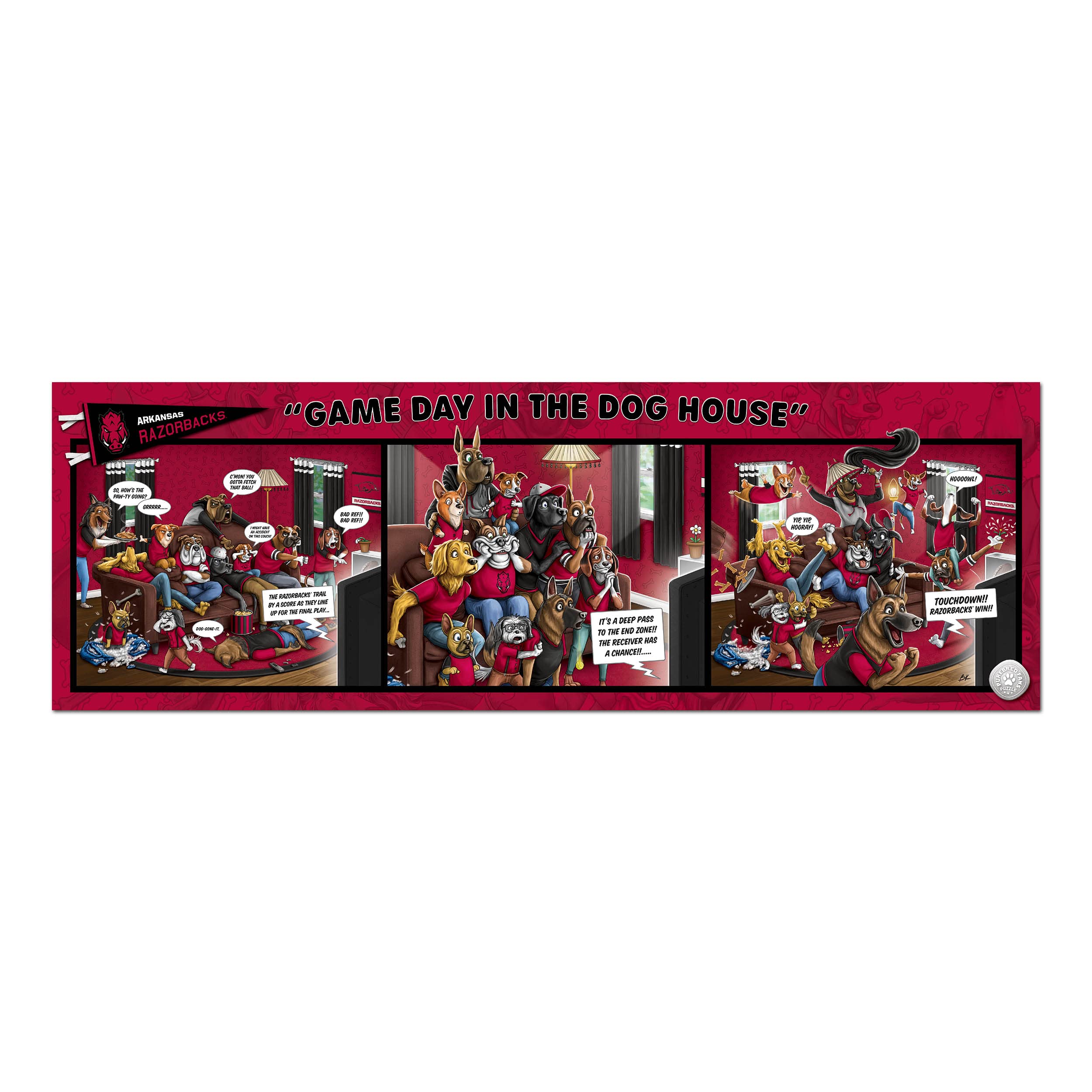 Foto 4 pulgar | Puzzle Youthefan Ncaa Arkansas Razorbacks Game Day 1000 Unidades - Venta Internacional.