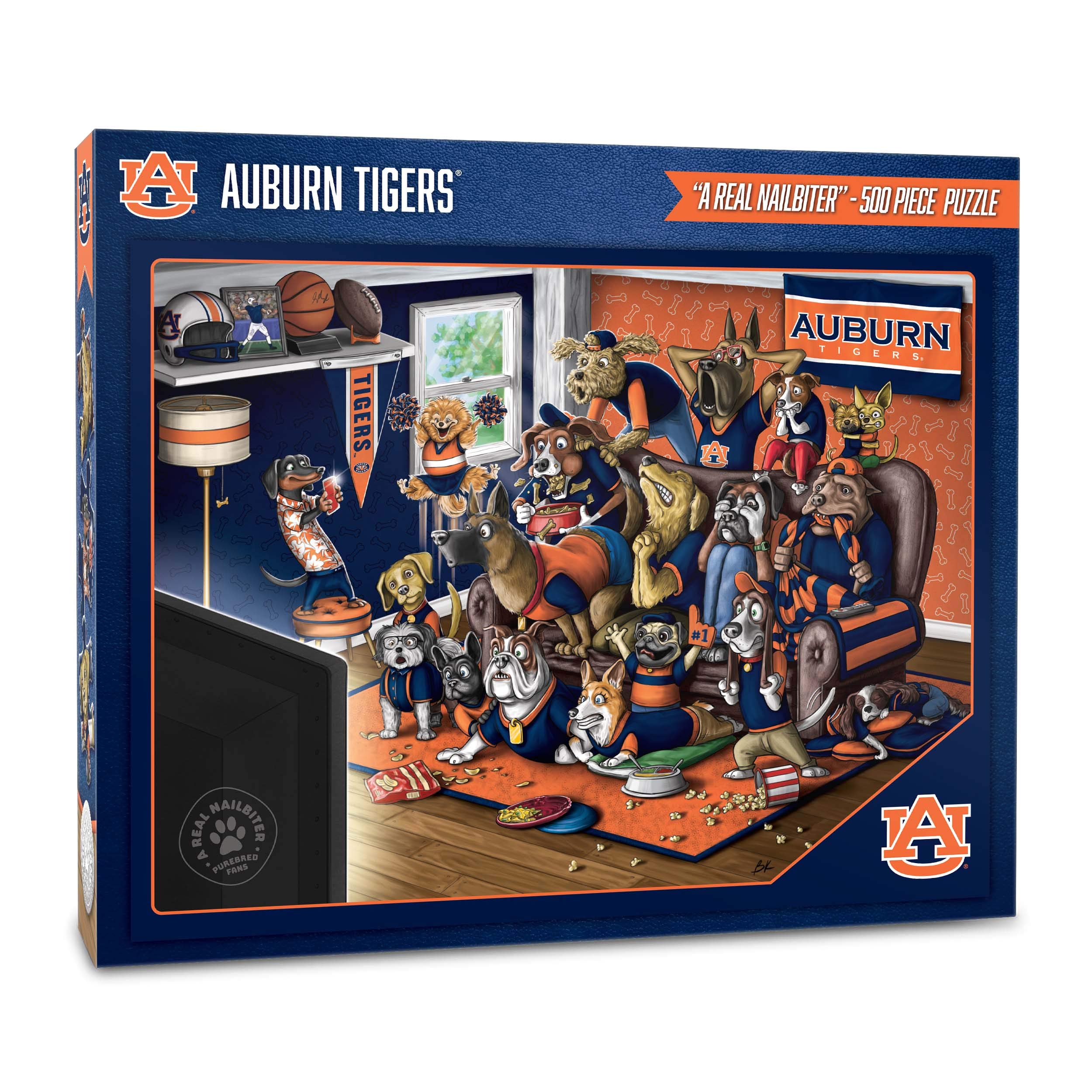 Foto 2 pulgar | Puzzle Youthefan Ncaa Auburn Tigers Purebred Fans, 500 Unidades - Venta Internacional.