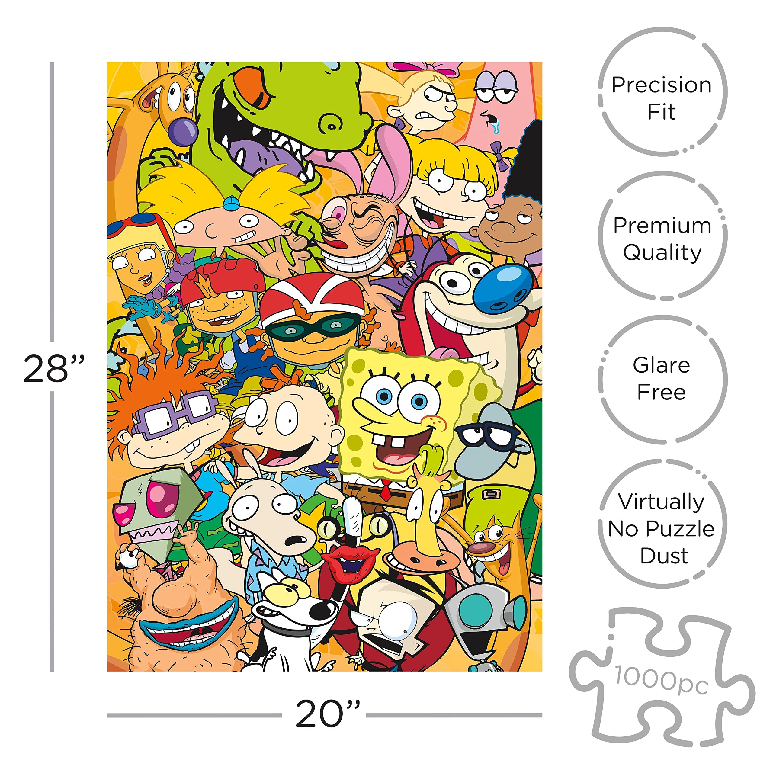 Foto 2 | Rompecabezas Aquarius Nickelodeon 90s 1000 Piezas - Venta Internacional.