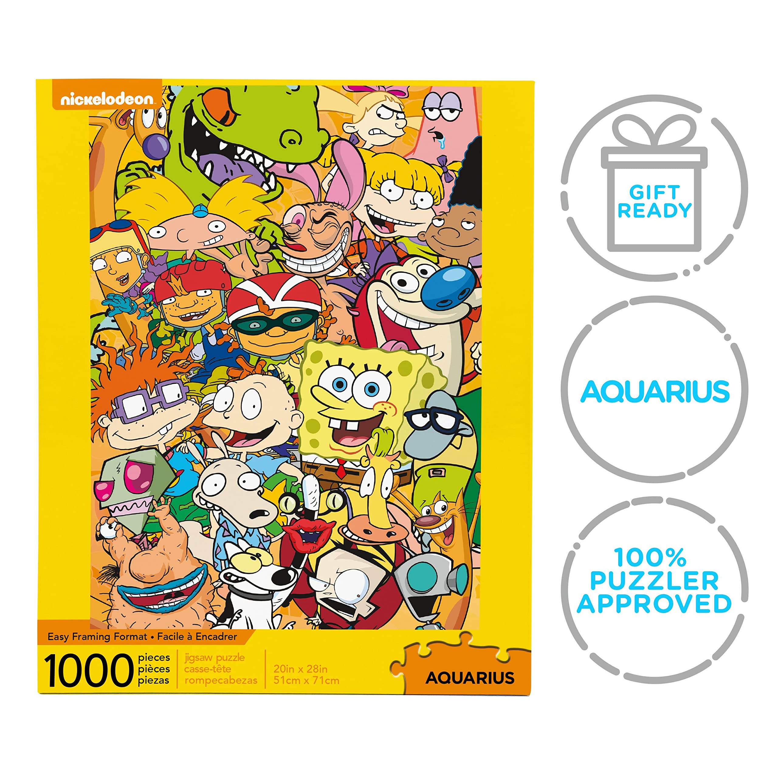 Foto 8 pulgar | Rompecabezas Aquarius Nickelodeon 90s 1000 Piezas - Venta Internacional.