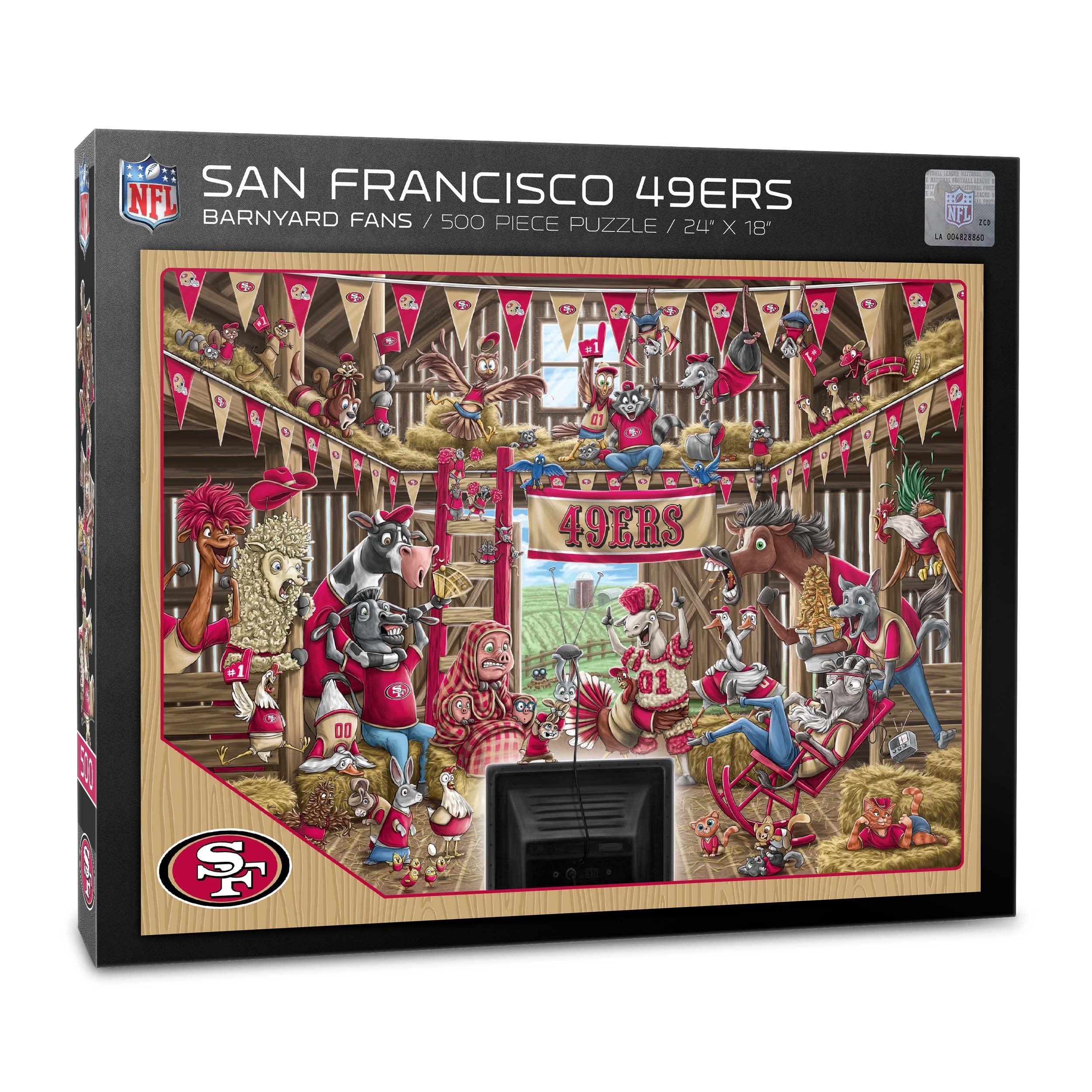 Foto 2 pulgar | Puzzle Youthefan Nfl San Francisco 49ers Barnyard Fans, 500 Unidades - Venta Internacional.