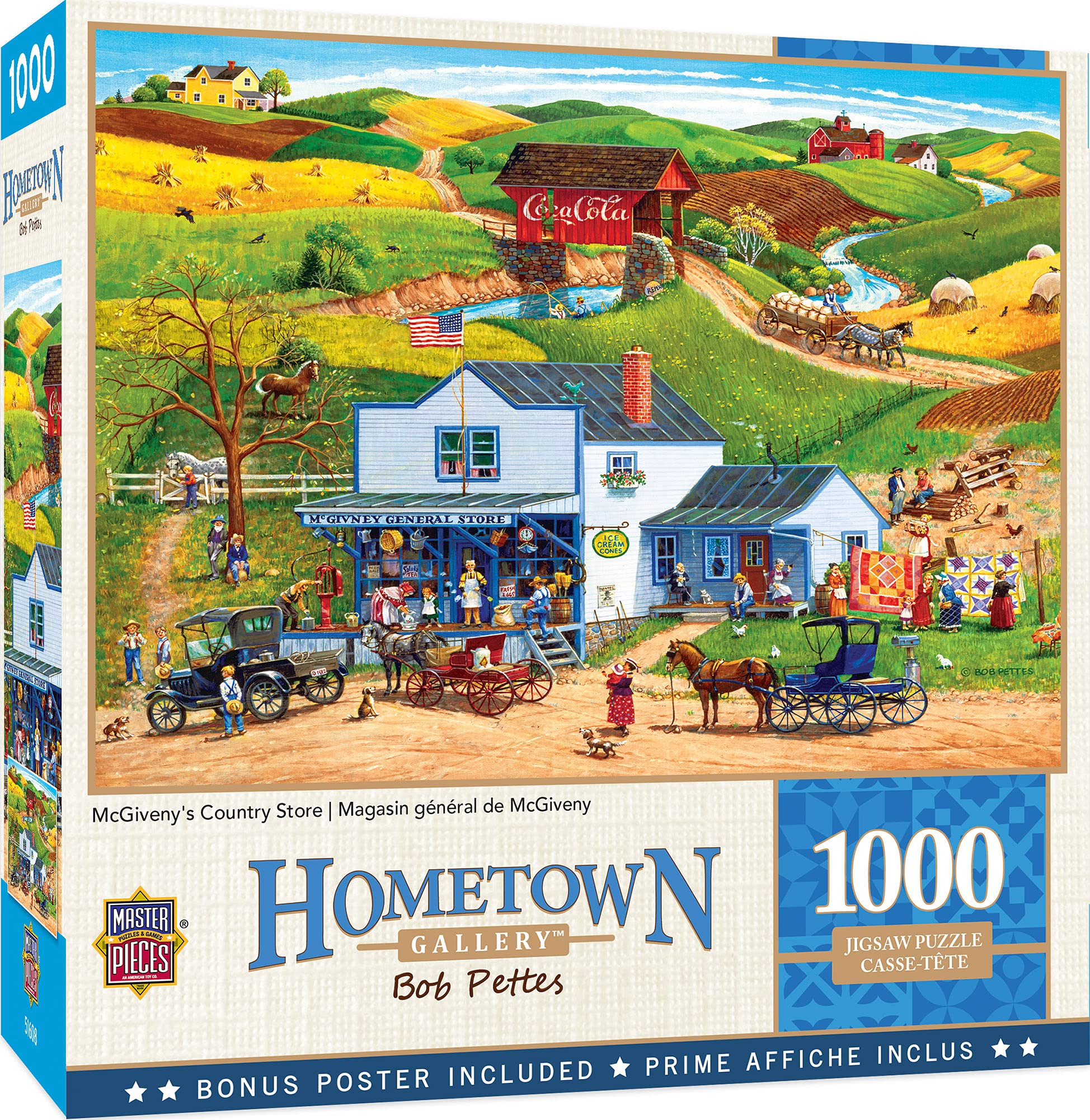 Rompecabezas Masterpieces Mcgiveny's Country Store, 1000 Unidades - Venta Internacional.