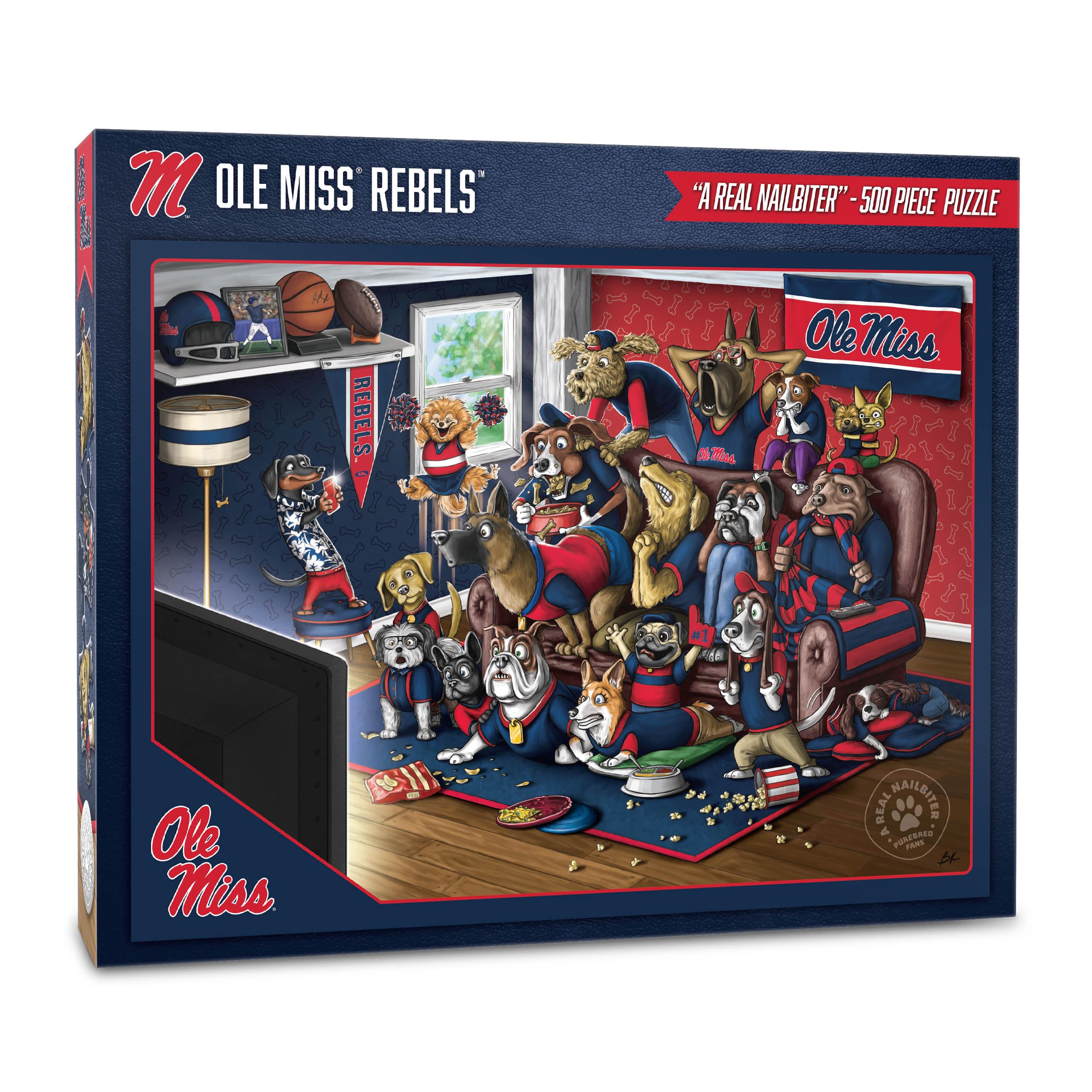 Puzzle Youthefan Ncaa Mississippi Rebels Purebred Fans, 500 Unidades - Venta Internacional.