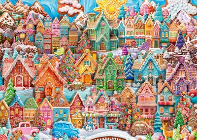 Foto 1 | Rompecabezas Ravensburger Christmas Cookie Village 1000 Piezas - Venta Internacional.