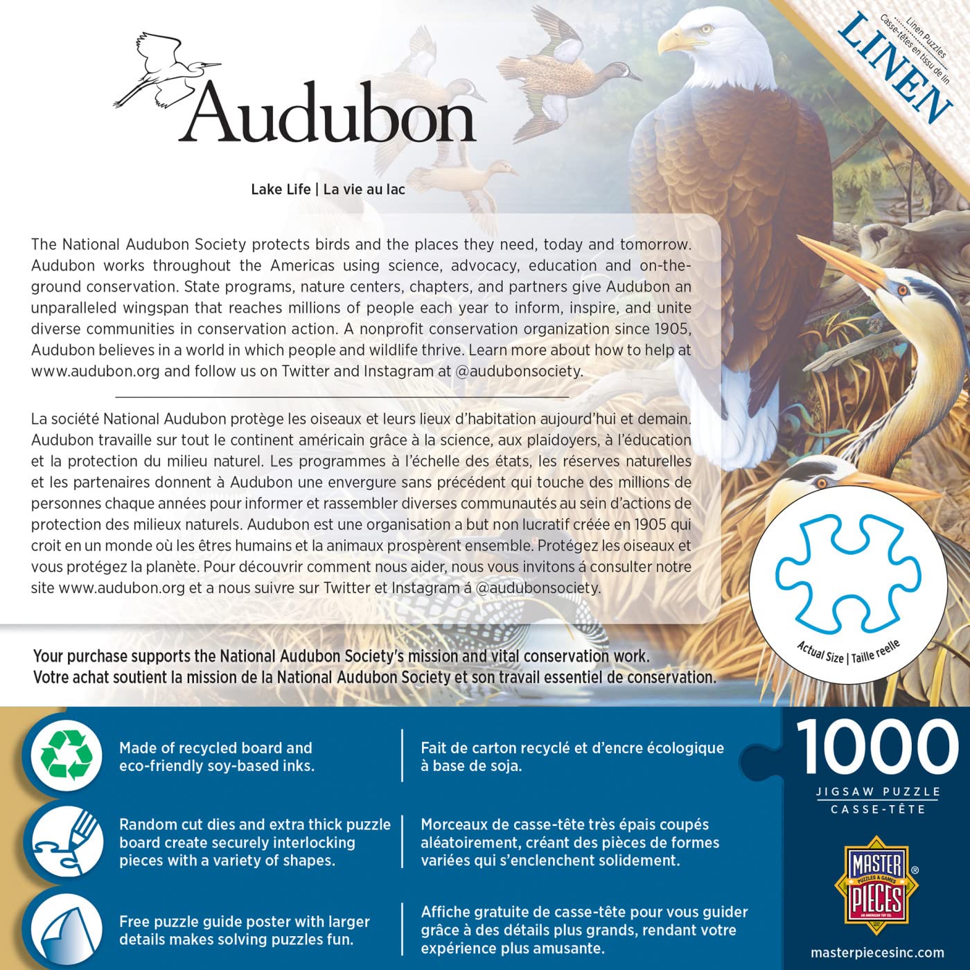 Foto 3 | Rompecabezas Masterpieces Lake Life 1000 Piezas - Venta Internacional