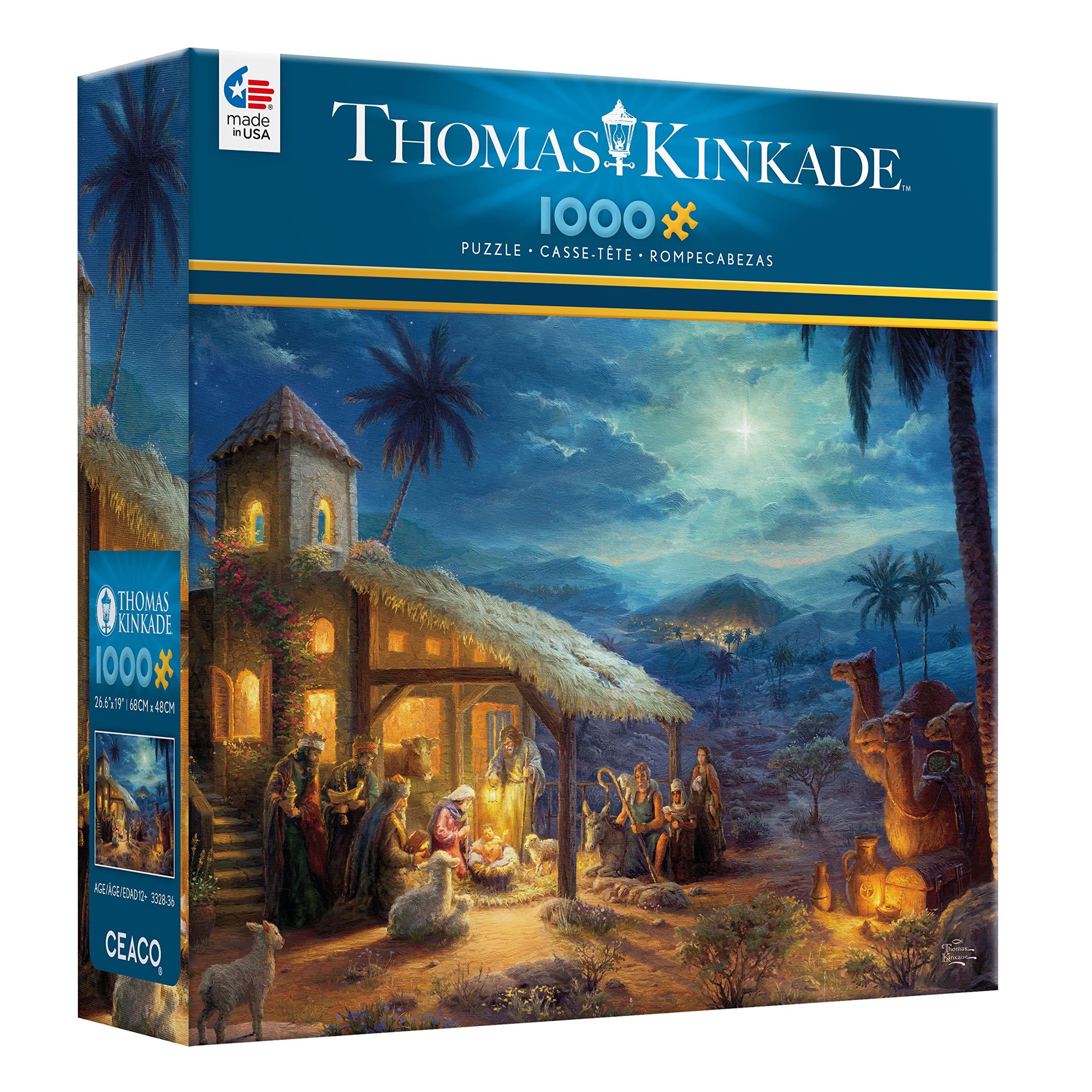 Foto 4 pulgar | Rompecabezas De Navidad De Ceaco Thomas Kinkade, 1000 Piezas - Venta Internacional.