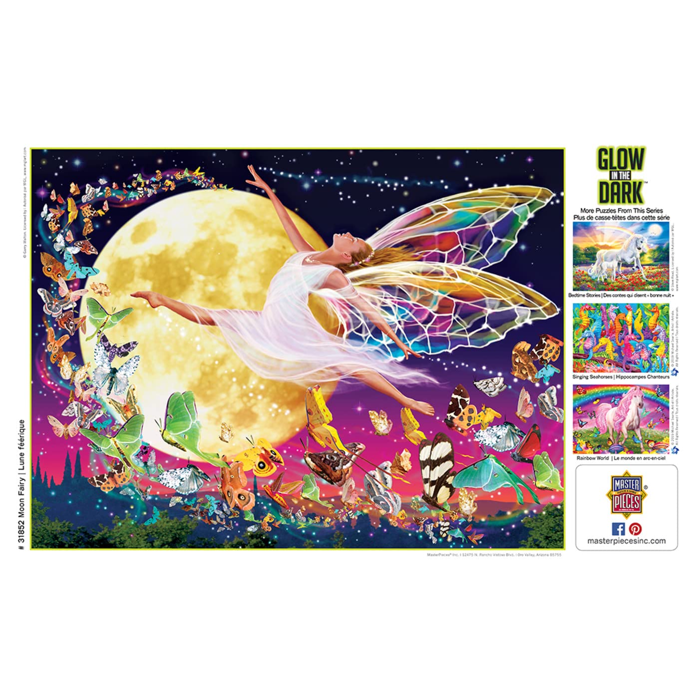 Foto 7 | Rompecabezas Masterpieces Moon Fairy 300 Piezas - Venta Internacional