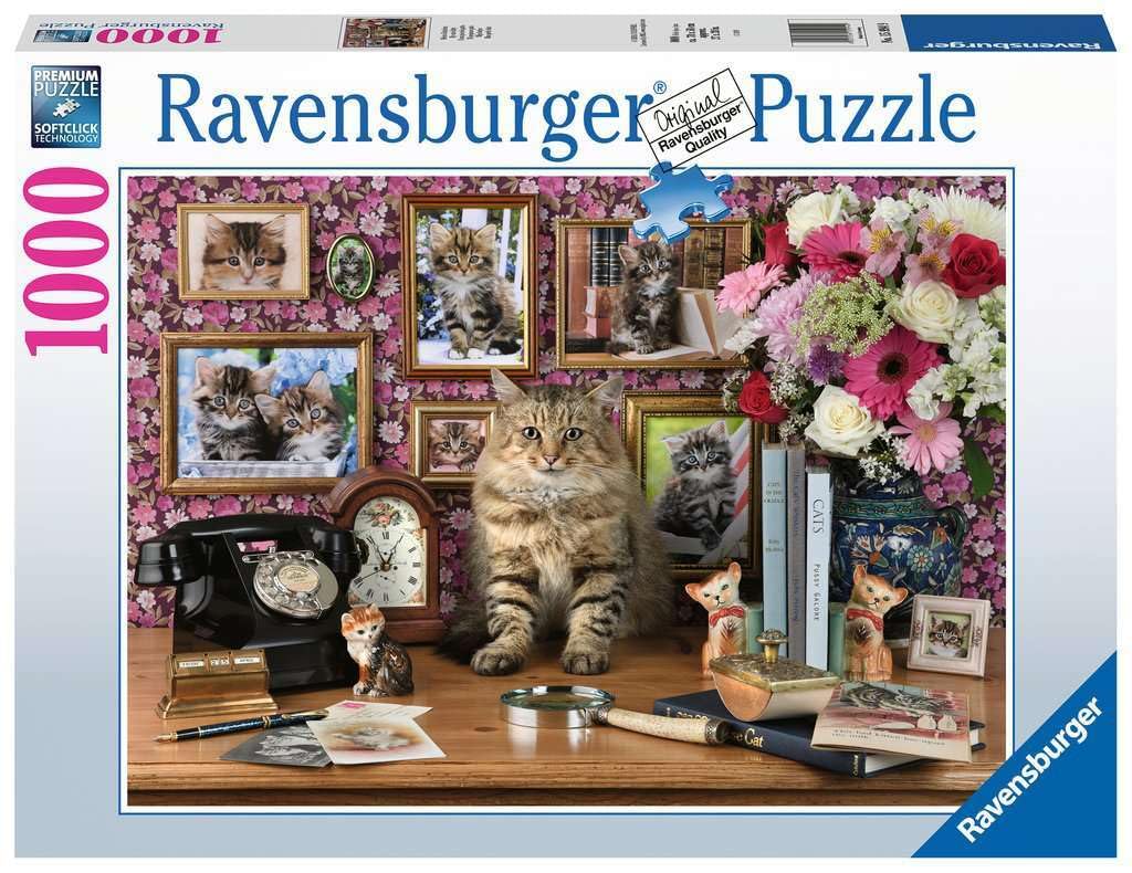 Rompecabezas Ravensburger Cute Kitty 1000 Piezas Para Adultos - Venta Internacional.