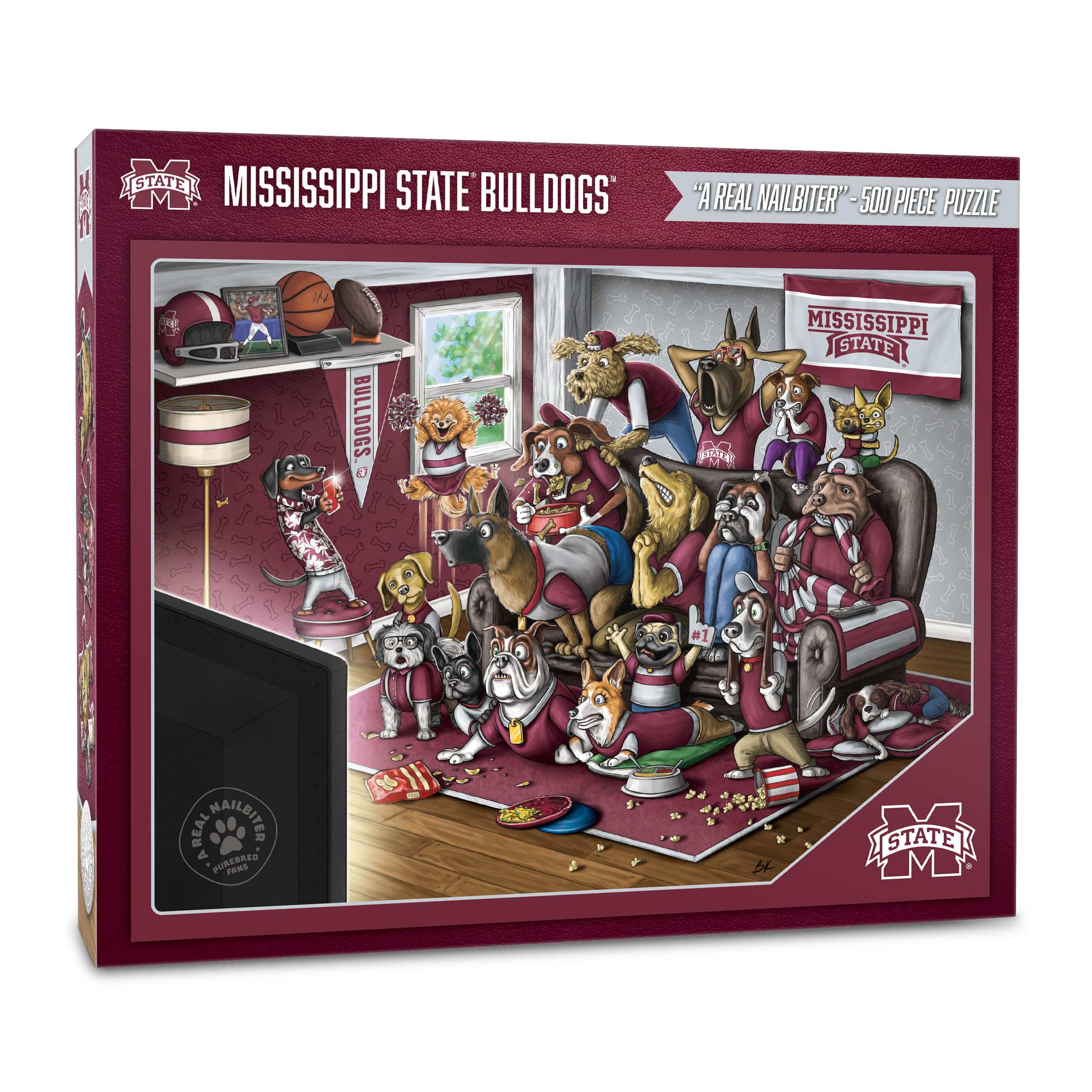 Foto 2 pulgar | Rompecabezas Youthefan Ncaa Mississippi State Bulldogs 500 Piezas - Venta Internacional