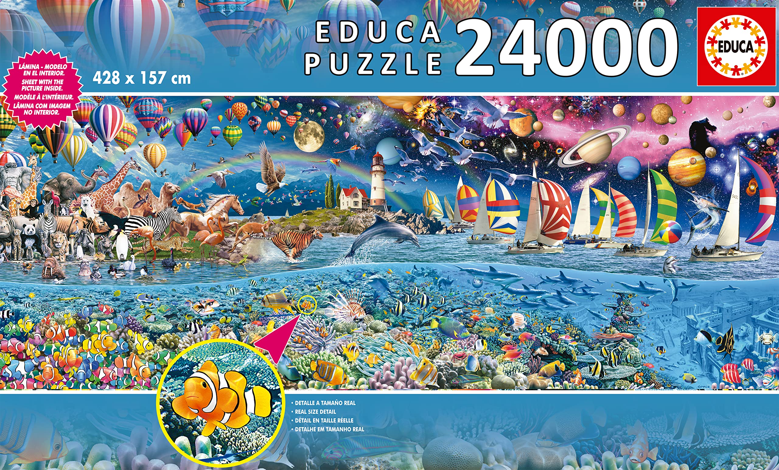 Foto 4 pulgar | Puzzle Educa Borras Life, Las 24.000 Piezas Más Grandiosas - Venta Internacional.