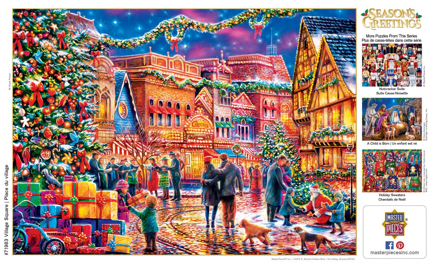 Foto 7 | Rompecabezas Masterpieces Village Square 1000 Piezas - Venta Internacional.