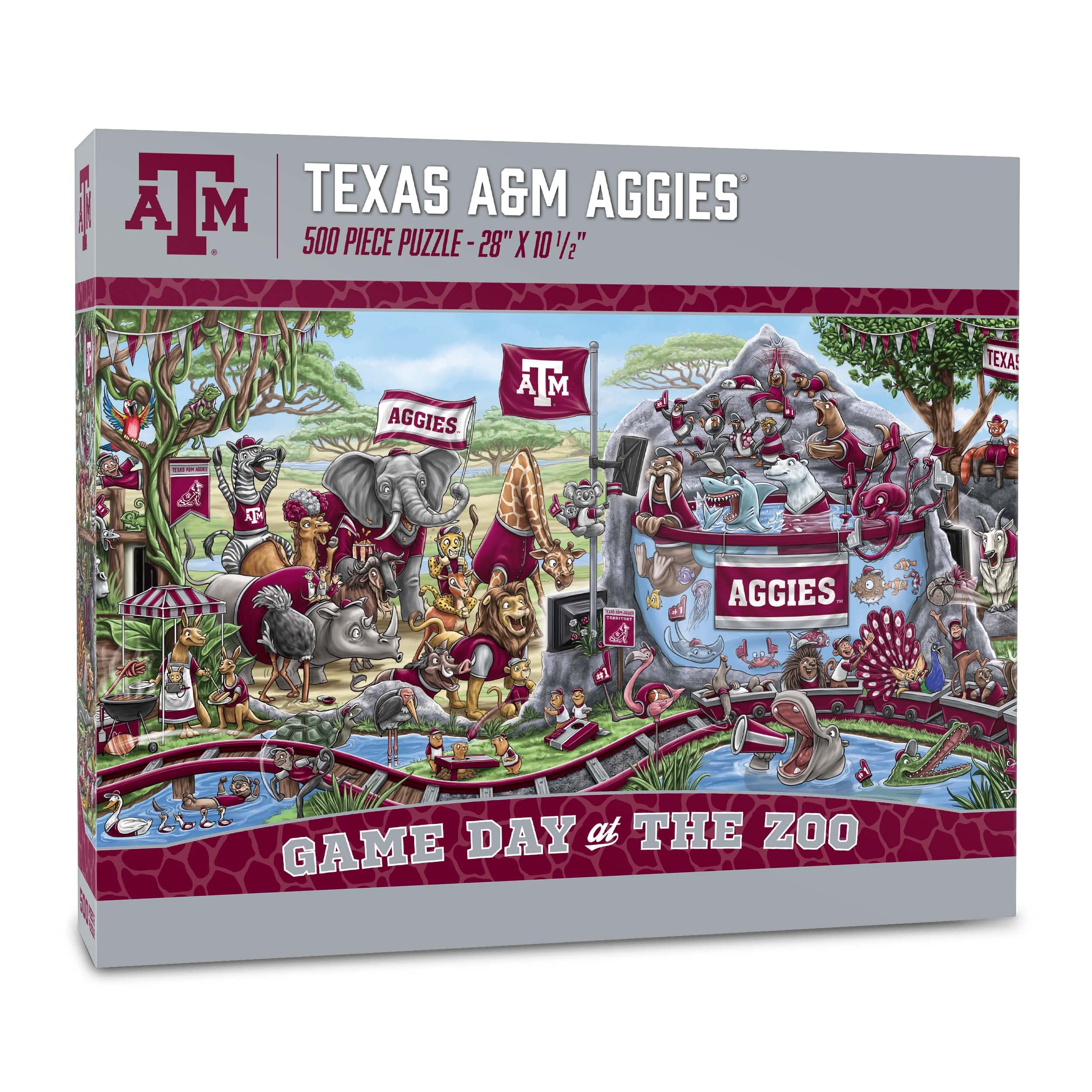 Foto 2 pulgar | Puzzle Youthefan Ncaa Texas A&m Aggies Game Day En The Zoo - Venta Internacional.