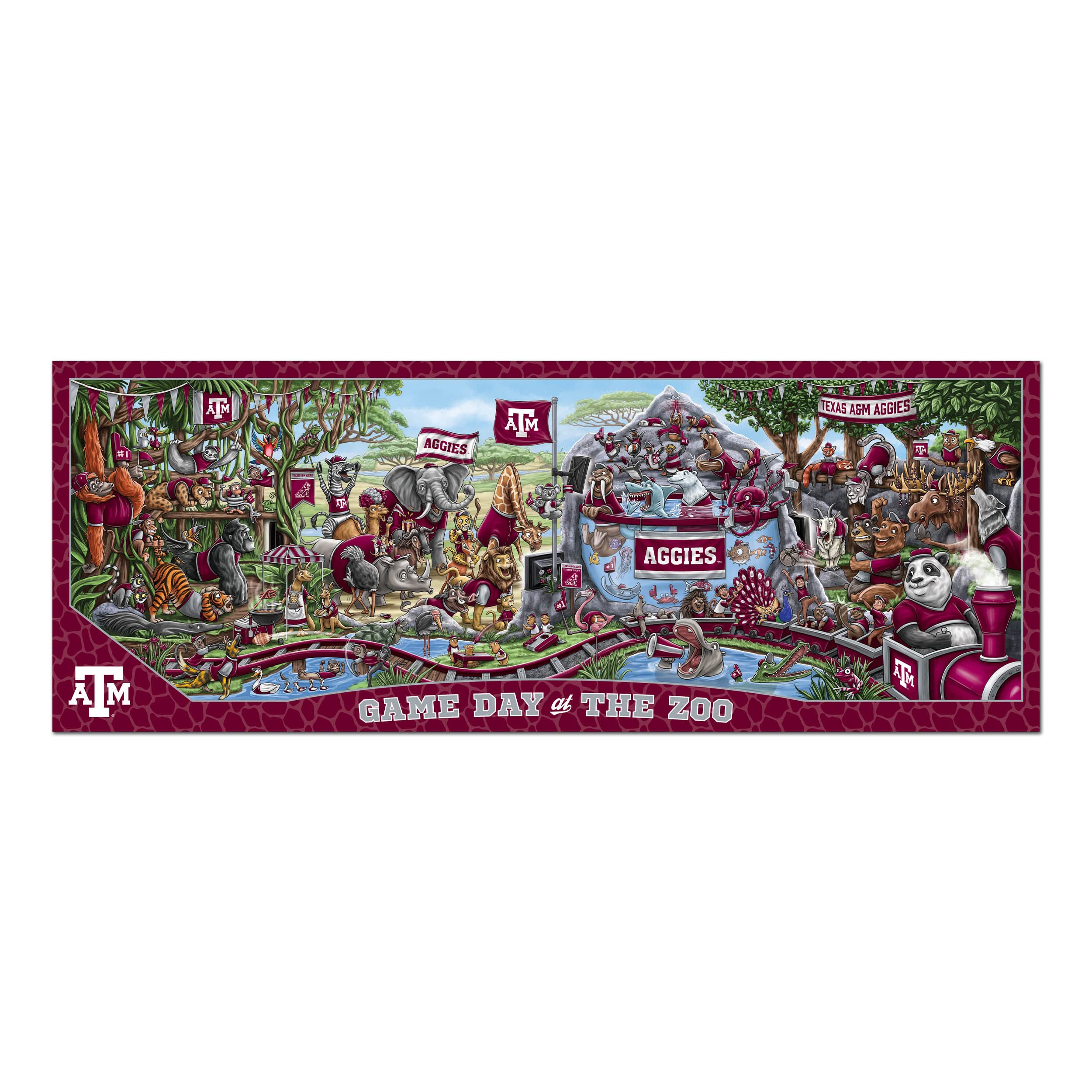 Foto 4 pulgar | Puzzle Youthefan Ncaa Texas A&m Aggies Game Day En The Zoo - Venta Internacional.