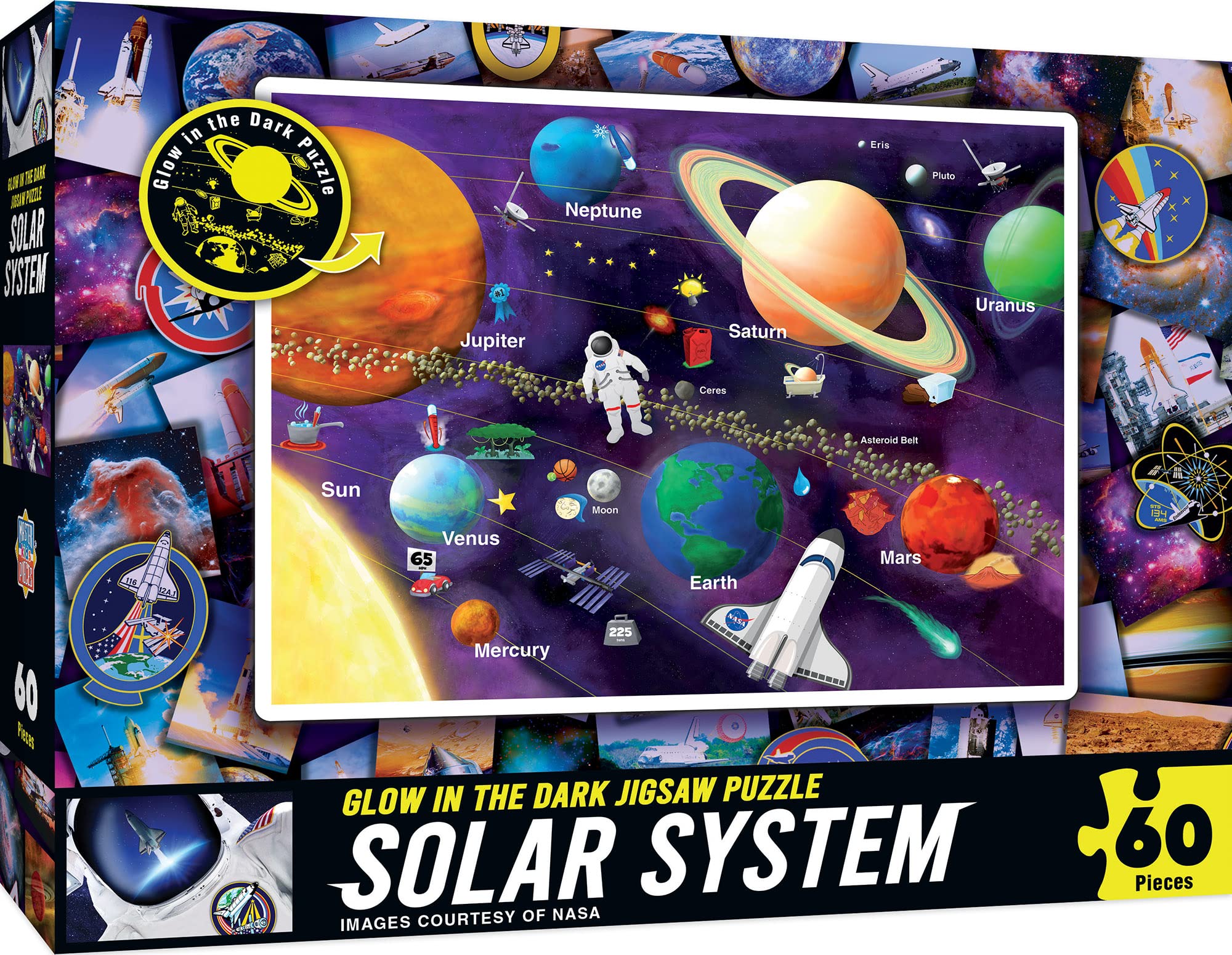 Foto 2 pulgar | Obras Maestras Del Rompecabezas El Sistema Solar De La Nasa Brillan En La Oscuridad - Venta Internacional.