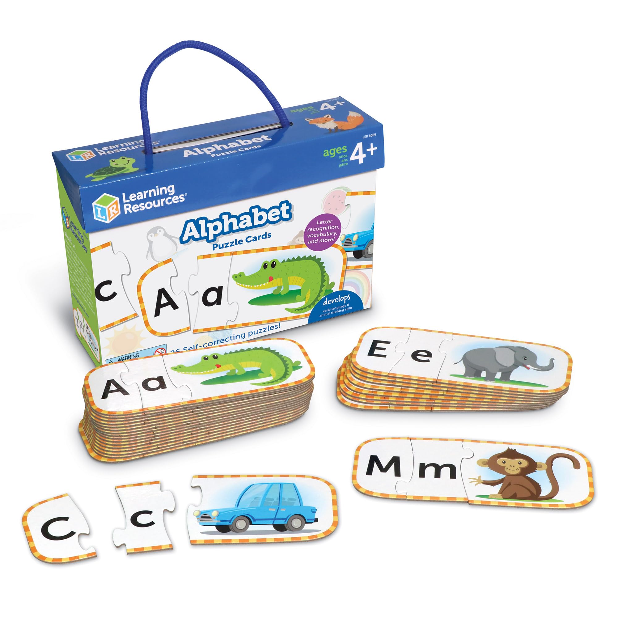 Foto 2 pulgar | Puzzle Cards Learning Resources Alphabet Kindergarten 4+ - Venta Internacional.