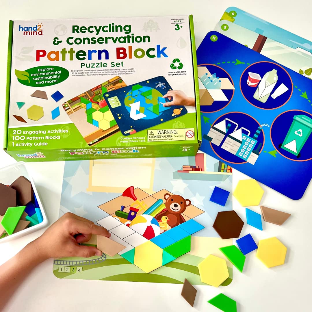 Foto 4 pulgar | Set De Rompecabezas Con Patrones Y Bloques Hand2mind Recycling & Conservation - Venta Internacional.