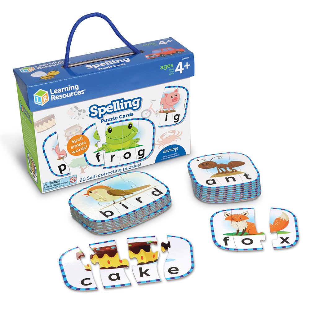 Foto 2 pulgar | Tarjetas De Rompecabezas De Ortografía Recursos De Aprendizaje Kindergarten 4+ - Venta Internacional.