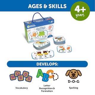 Foto 4 | Tarjetas De Rompecabezas De Ortografía Recursos De Aprendizaje Kindergarten 4+ - Venta Internacional.
