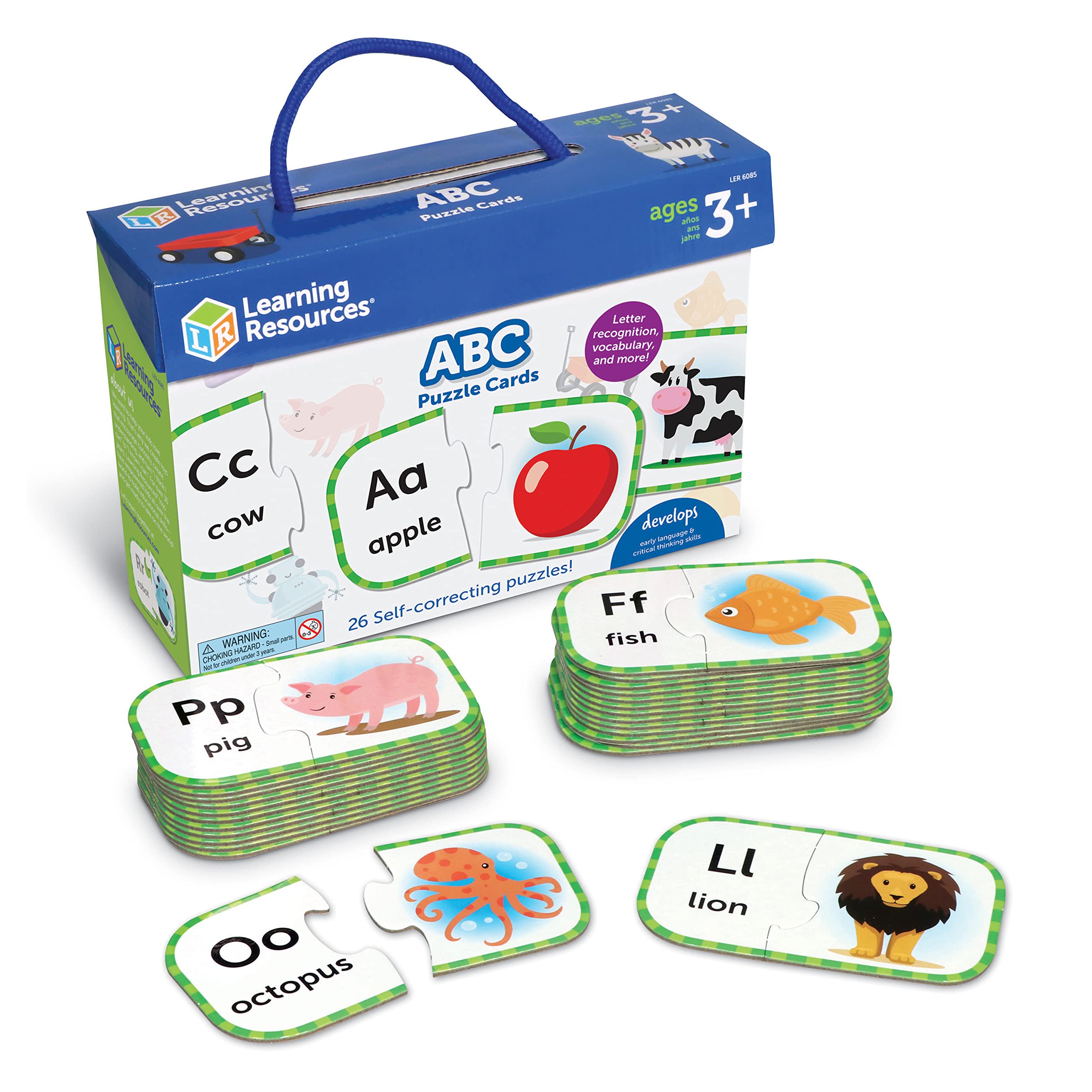 Foto 2 pulgar | Puzzle Cards Learning Resources Abc Kindergarten 3+ Years - Venta Internacional.