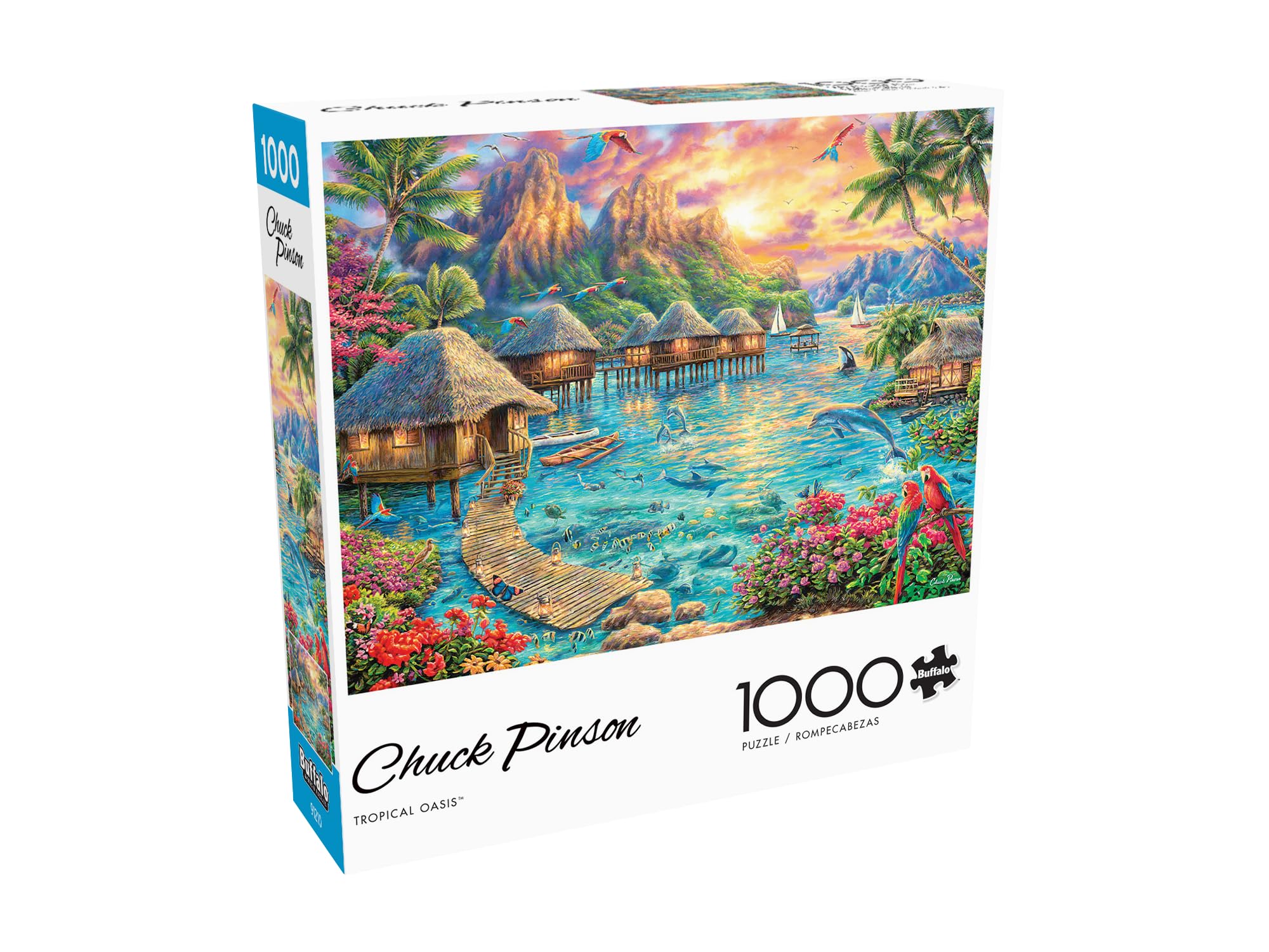 Foto 4 pulgar | Rompecabezas Buffalo Games Tropical Oasis 1000 Piezas - Venta Internacional