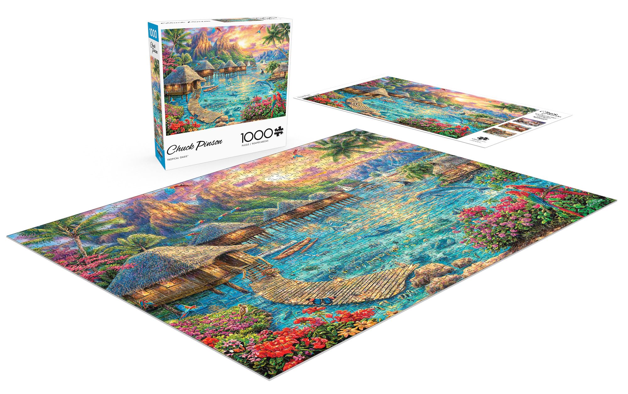 Foto 4 | Rompecabezas Buffalo Games Tropical Oasis 1000 Piezas - Venta Internacional