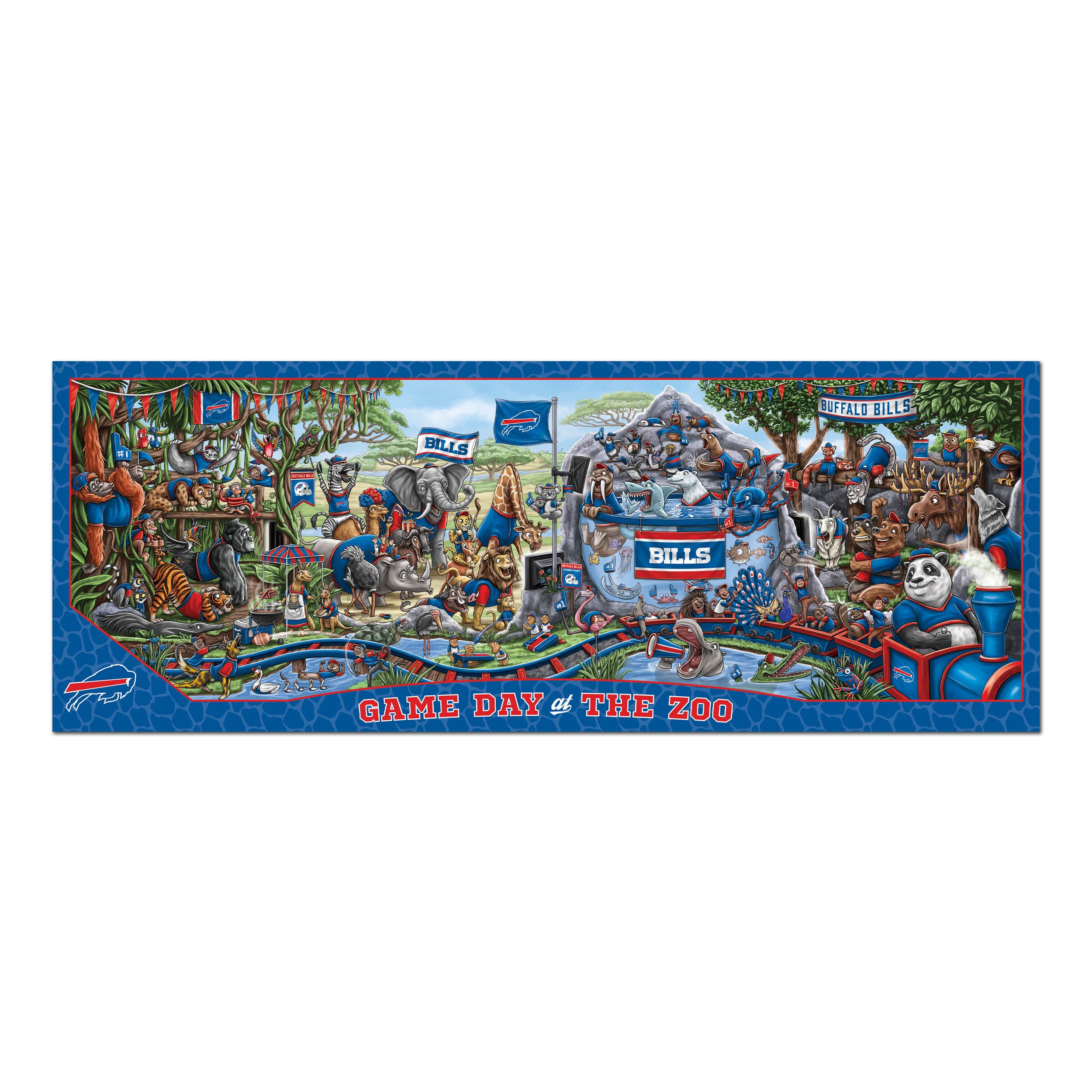 Foto 4 pulgar | Puzzle Youthefan Nfl Buffalo Bills Game Day At The Zoo, 500 Unidades - Venta Internacional.