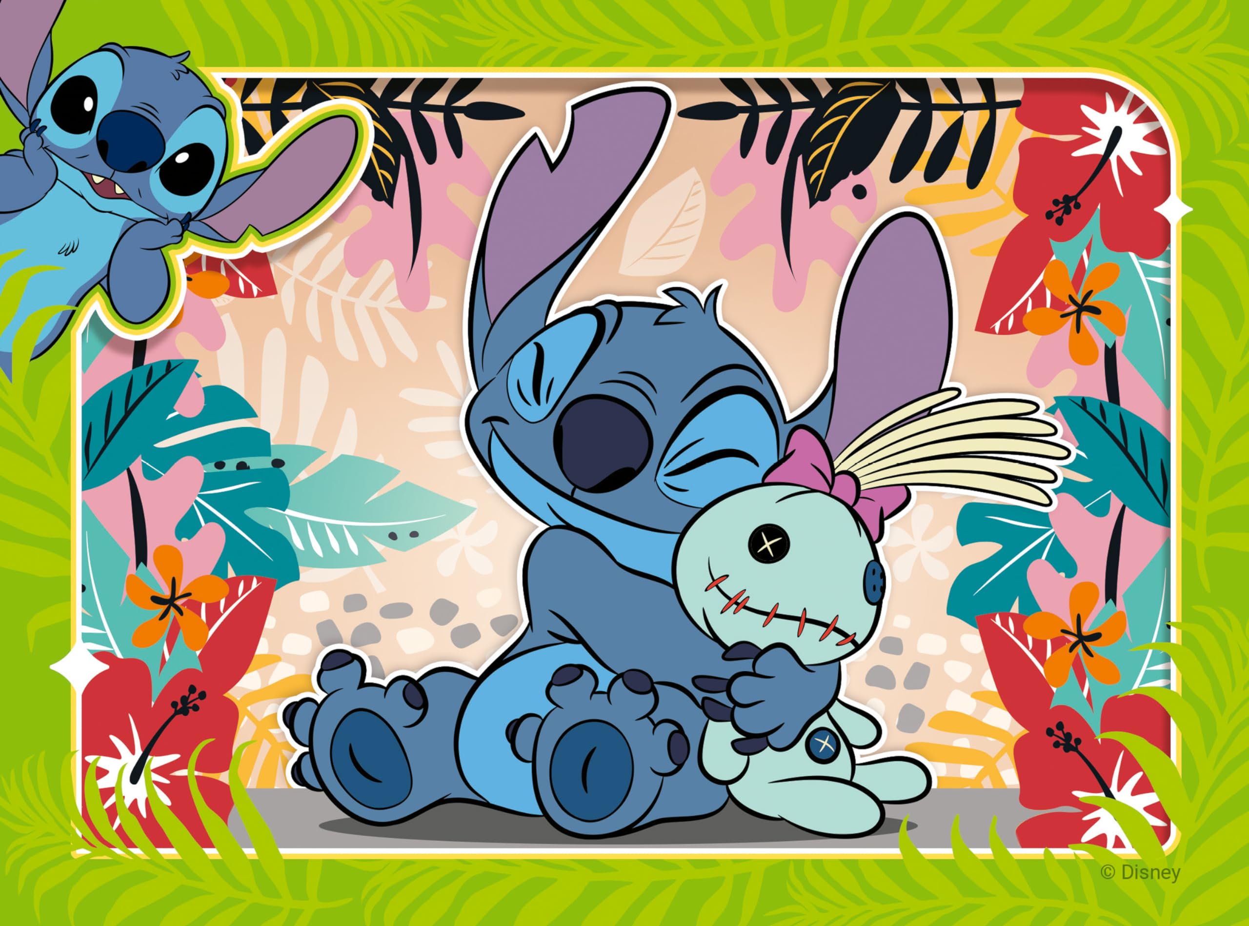 Foto 5 pulgar | Rompecabezas Ravensburger Disney Stitch 4 En Una Caja 12-24 P - Venta Internacional.