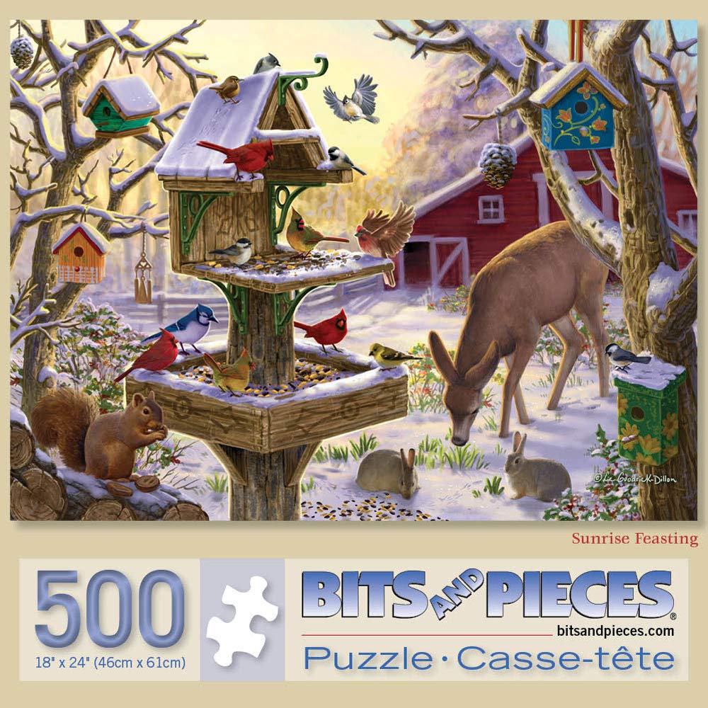 Foto 2 | Brocas Y Piezas De Rompecabezas «sunrise Feast», 500 Piezas - Venta Internacional.