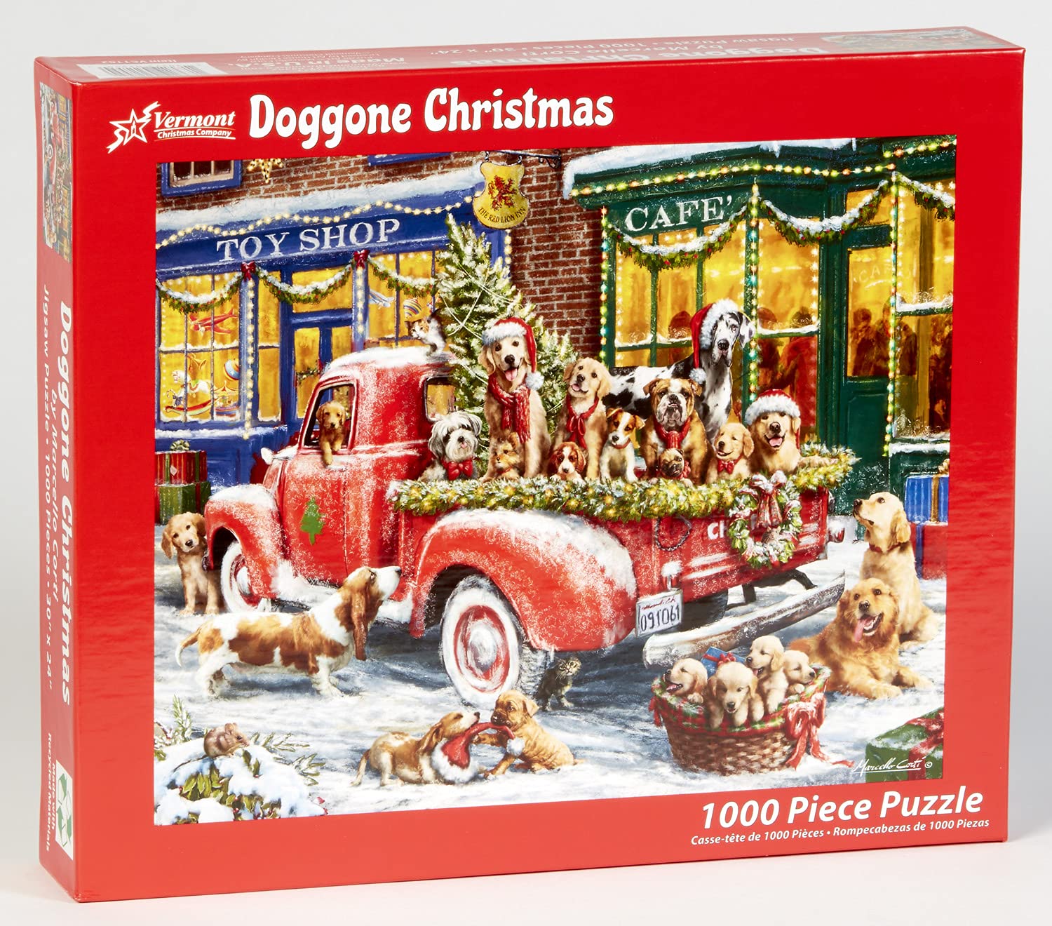 Foto 3 pulgar | Rompecabezas Vermont Christmas Company Doggone Christmas 1000 Piezas - Venta Internacional.