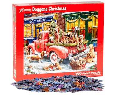 Foto 3 | Rompecabezas Vermont Christmas Company Doggone Christmas 1000 Piezas - Venta Internacional.