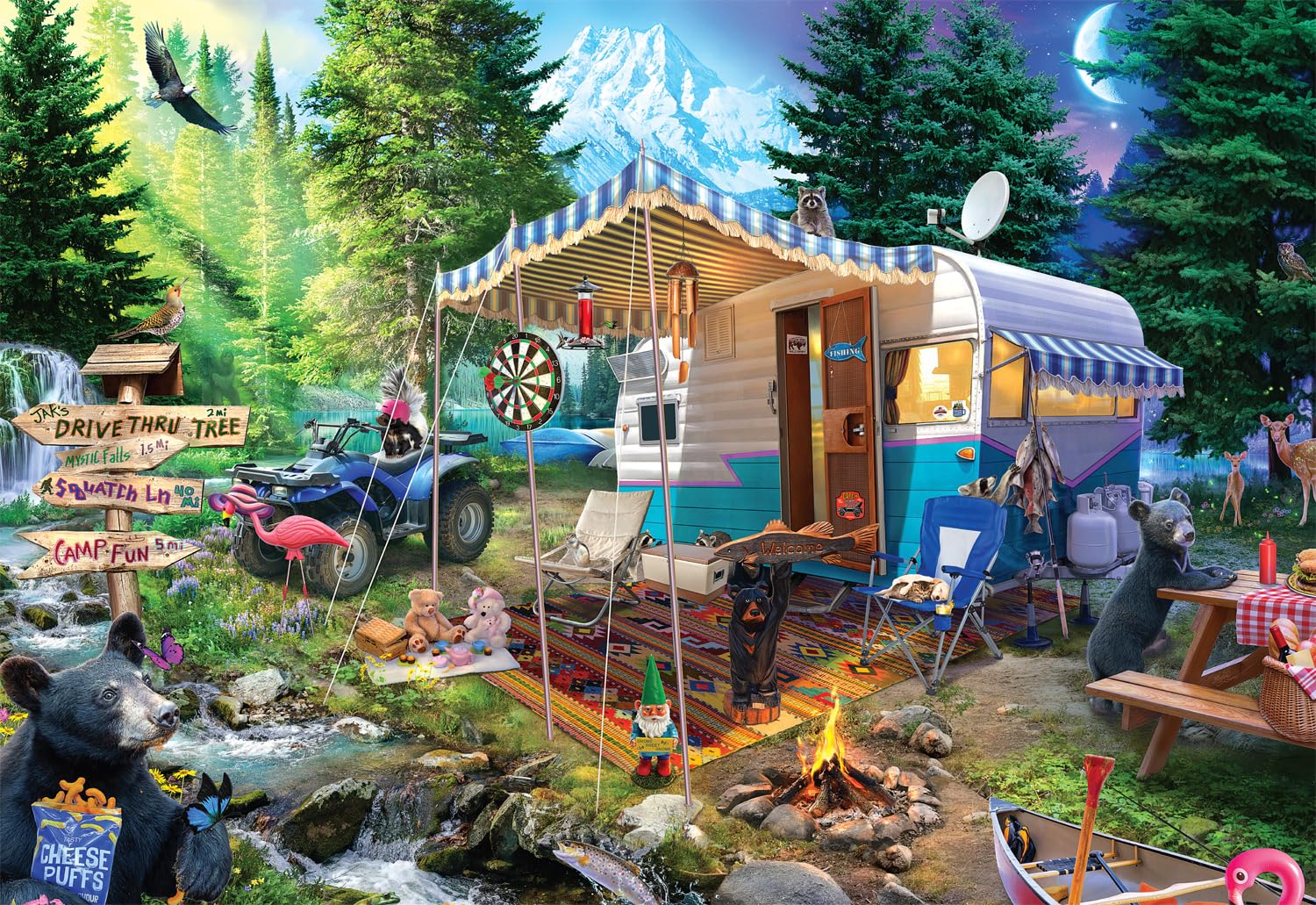 Rompecabezas Buffalo Games Jeff Haynie Mountain Retreat 2000p - Venta Internacional.