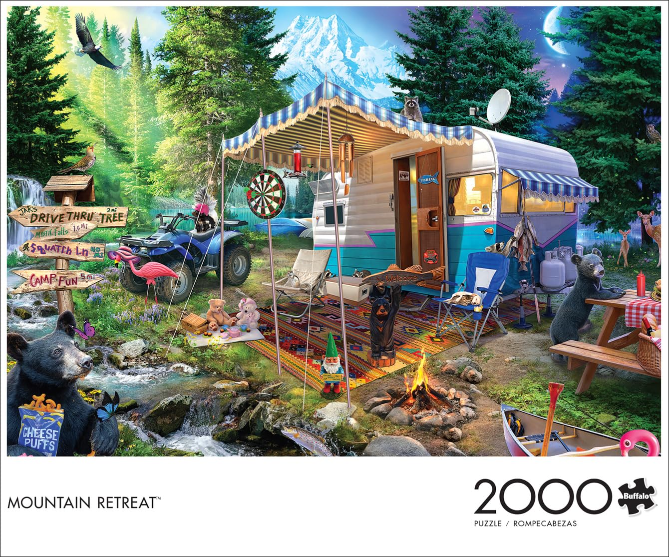 Foto 3 pulgar | Rompecabezas Buffalo Games Jeff Haynie Mountain Retreat 2000p - Venta Internacional.