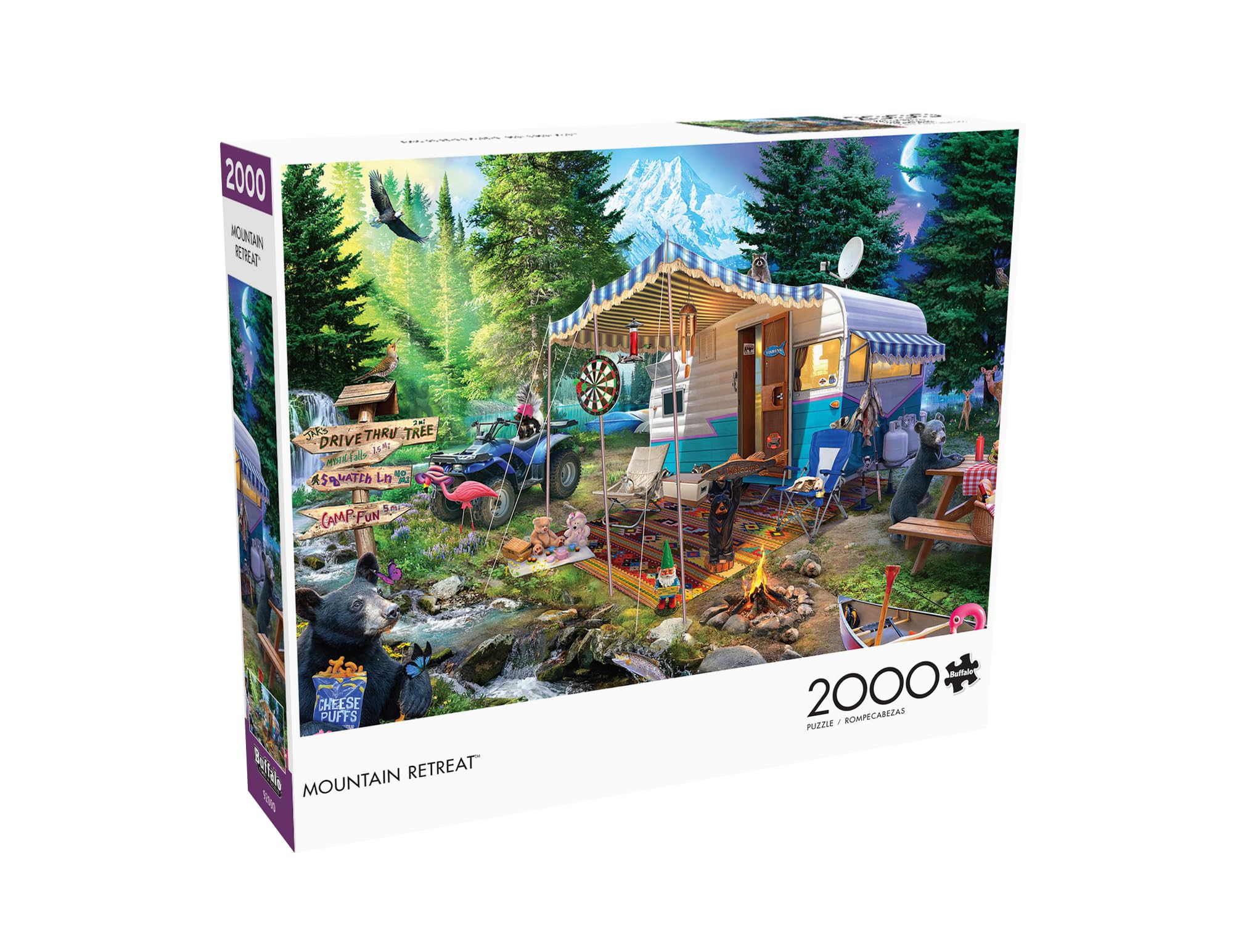 Foto 3 | Rompecabezas Buffalo Games Jeff Haynie Mountain Retreat 2000p - Venta Internacional.