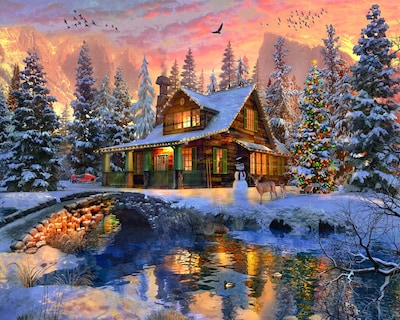 Foto 1 | Rompecabezas Vermont Christmas Company Rockies 1000 Piezas - Venta Internacional.
