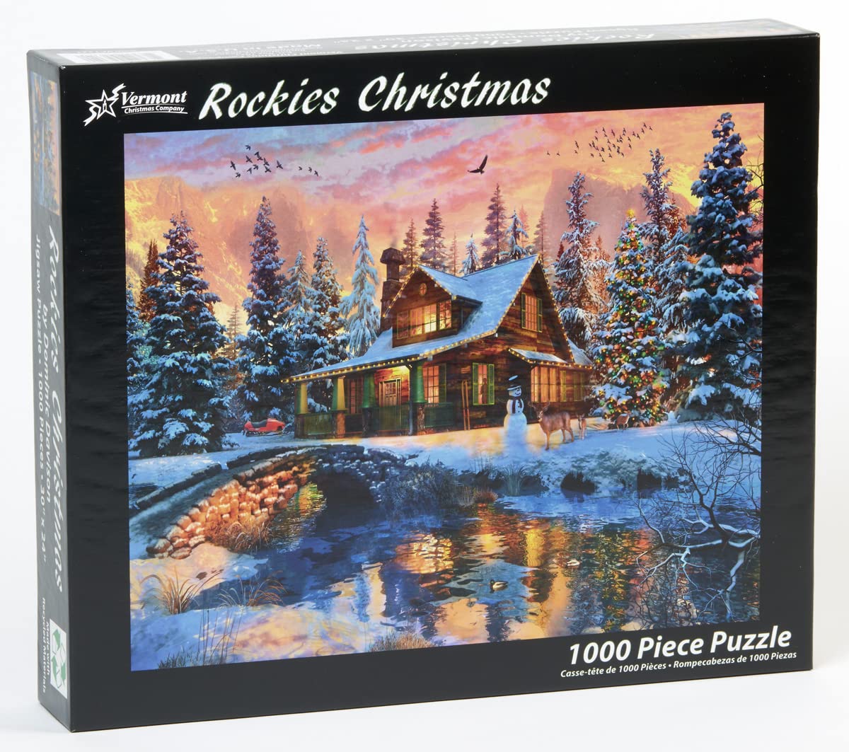 Foto 3 pulgar | Rompecabezas Vermont Christmas Company Rockies 1000 Piezas - Venta Internacional.