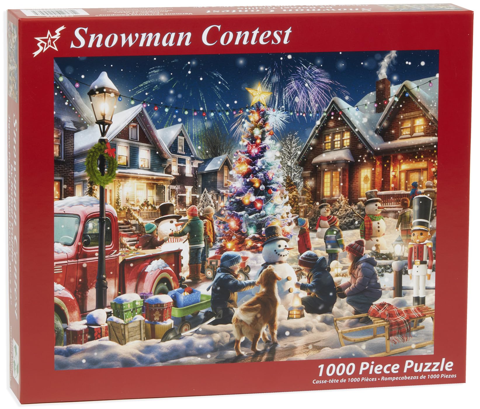 Foto 4 pulgar | Rompecabezas Del Concurso Navideño De Muñecos De Nieve De Vermont, 1000 Piezas - Venta Internacional.