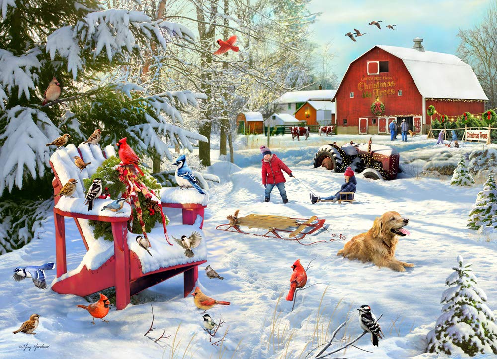 Rompecabezas Vermont Christmas Company The Farm 1000 Piezas - Venta Internacional.