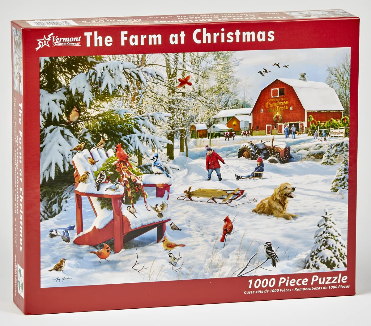 Foto 3 pulgar | Rompecabezas Vermont Christmas Company The Farm 1000 Piezas - Venta Internacional.