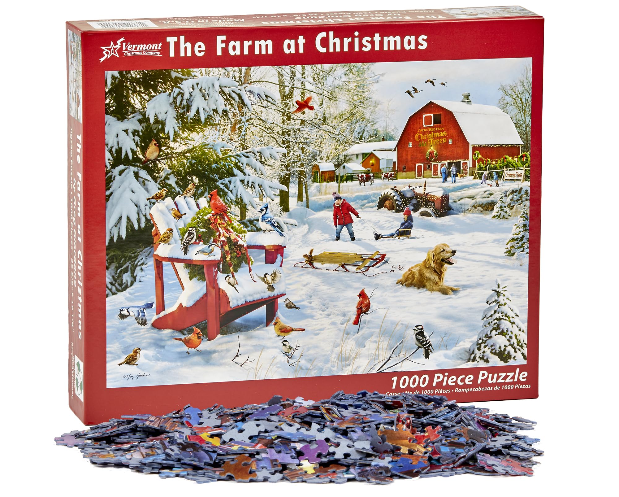 Foto 5 pulgar | Rompecabezas Vermont Christmas Company The Farm 1000 Piezas - Venta Internacional.