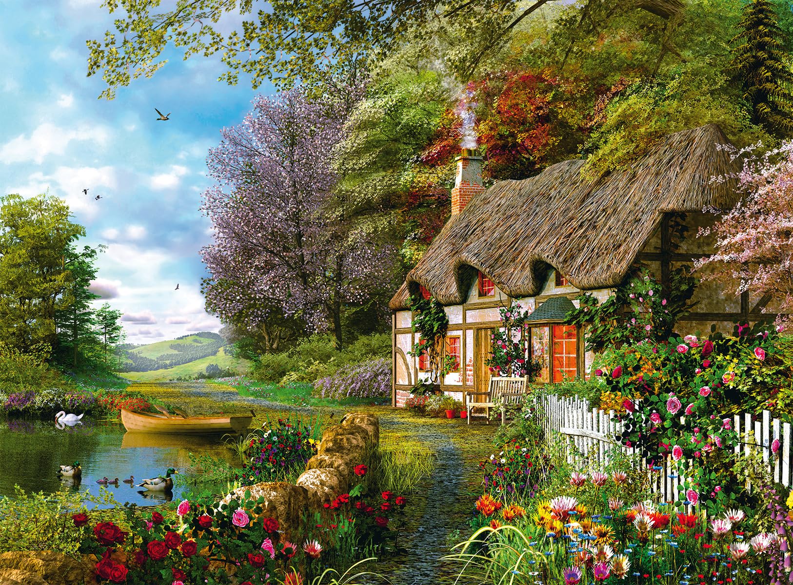 Rompecabezas Ravensburger Country Cottage 1500 Piezas - Venta Internacional.