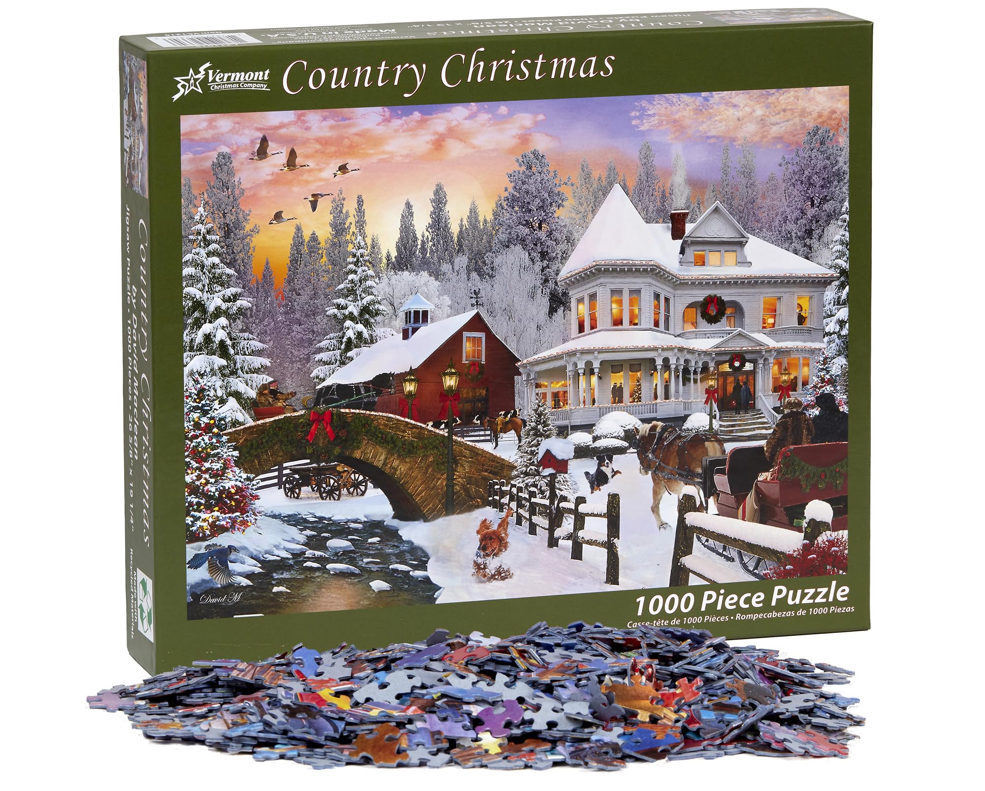 Foto 4 pulgar | Rompecabezas Vermont Christmas Company Country Christmas Christmas - Venta Internacional.
