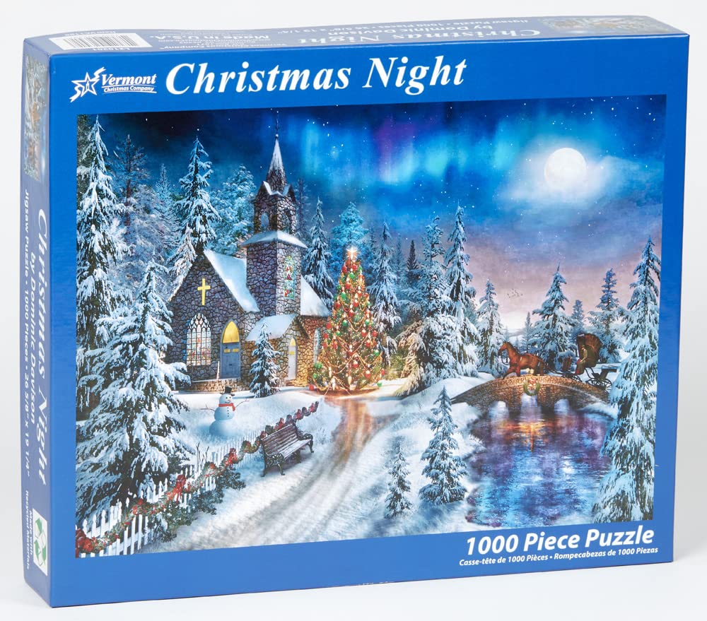 Foto 3 pulgar | Rompecabezas Vermont Christmas Company Christmas Night, 1000 Unidades - Venta Internacional.