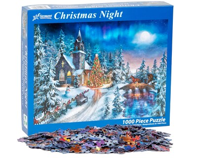 Foto 4 | Rompecabezas Vermont Christmas Company Christmas Night, 1000 Unidades - Venta Internacional.